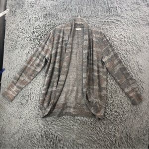 Maurices Cardigan Womens Large Gray Camouflage Soft Thumbholes Sweater